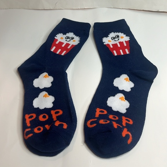 ❤️ Popcorn Novelty Socks NWT Unisex 5-11 - Picture 3 of 6